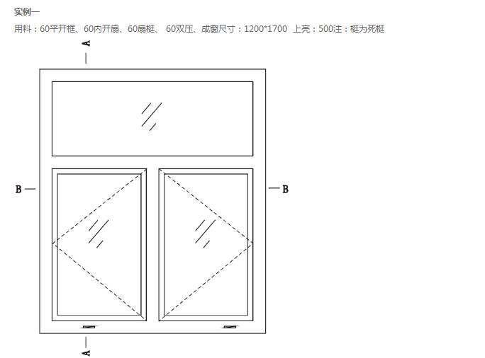 鋁合金門窗算料