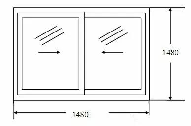 窗扇玻璃下料公式